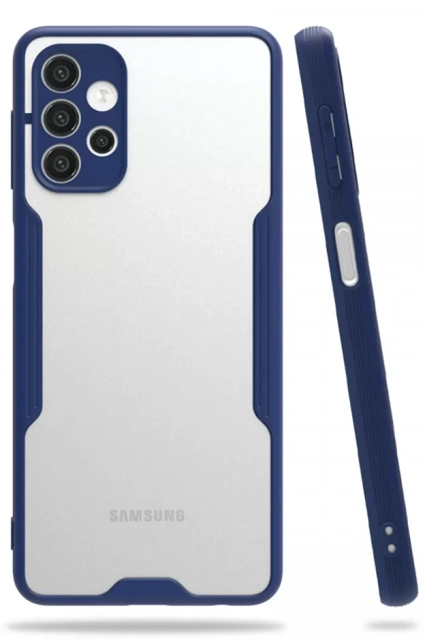 Samsung Galaxy A72 Kılıf Platin Silikon - Lacivert