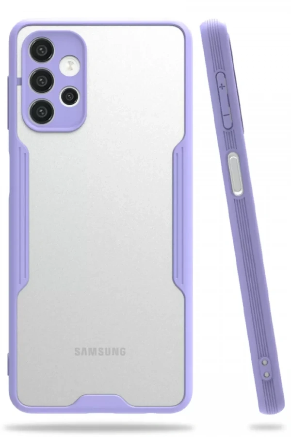 Samsung Galaxy A72 Kılıf Platin Silikon - Lila