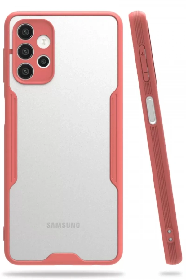 Samsung Galaxy A72 Kılıf Platin Silikon - Pembe