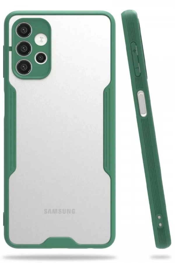 Samsung Galaxy A72 Kılıf Platin Silikon - Yeşil