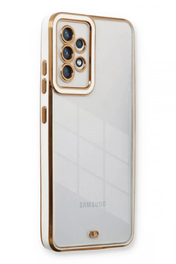 Samsung Galaxy A73 5G Kılıf Liva Lens Silikon - Beyaz