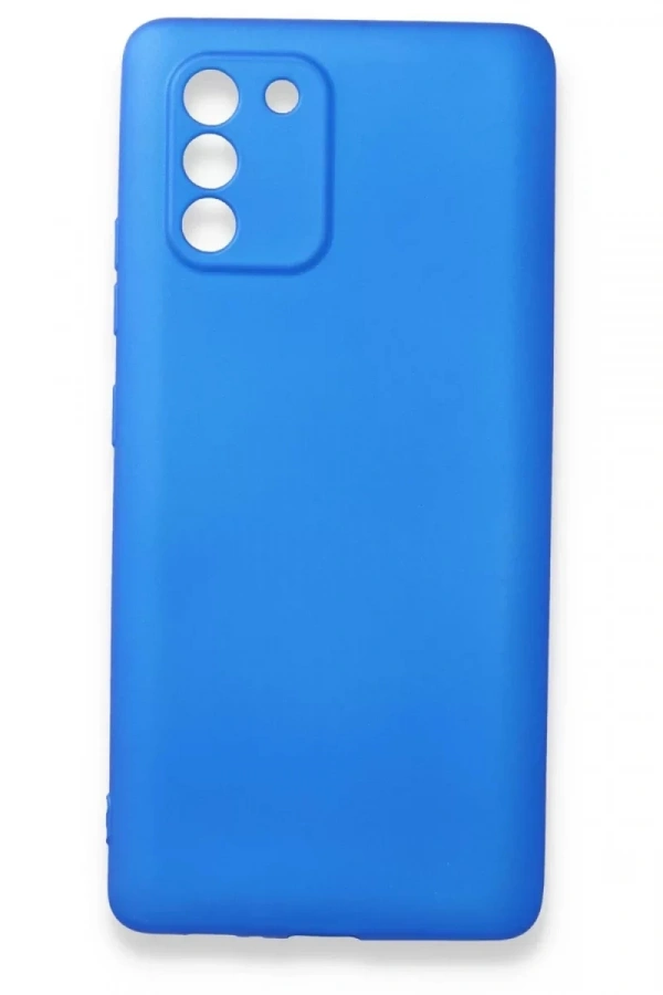 Samsung Galaxy A91 / S10 Lite Kılıf First Silikon - Mavi