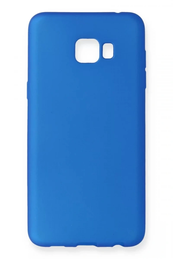 Samsung Galaxy C7 Pro Kılıf First Silikon - Mavi