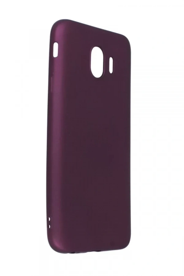 Samsung Galaxy J4 Kılıf First Silikon - Mürdüm
