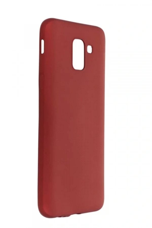 Samsung Galaxy J6 Kılıf First Silikon - Bordo
