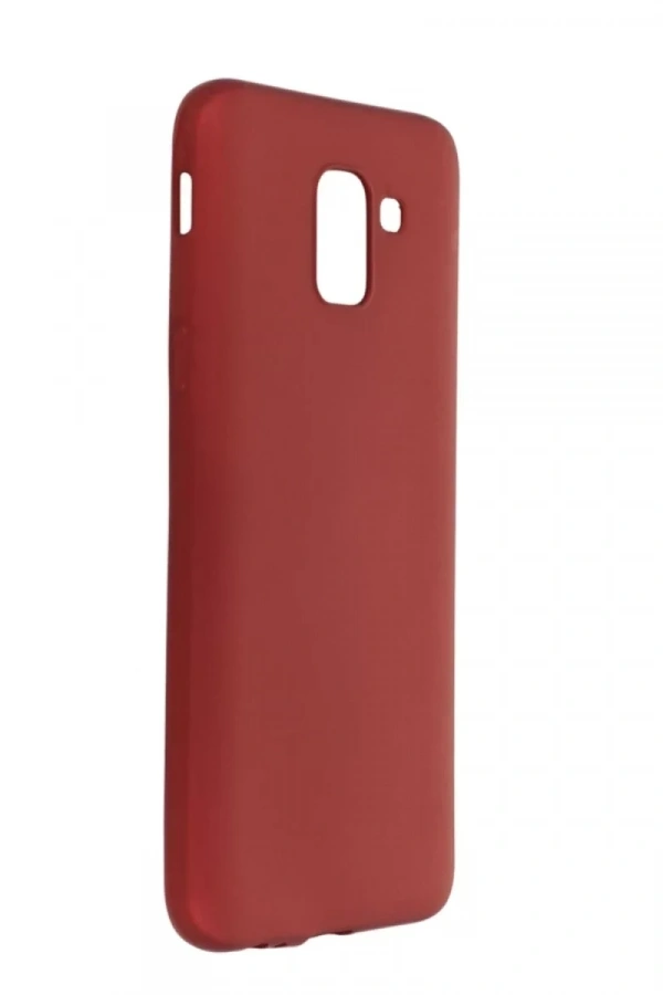 Samsung Galaxy J6 Kılıf First Silikon - Bordo
