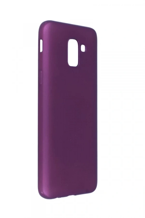 Samsung Galaxy J6 Kılıf First Silikon - Mürdüm