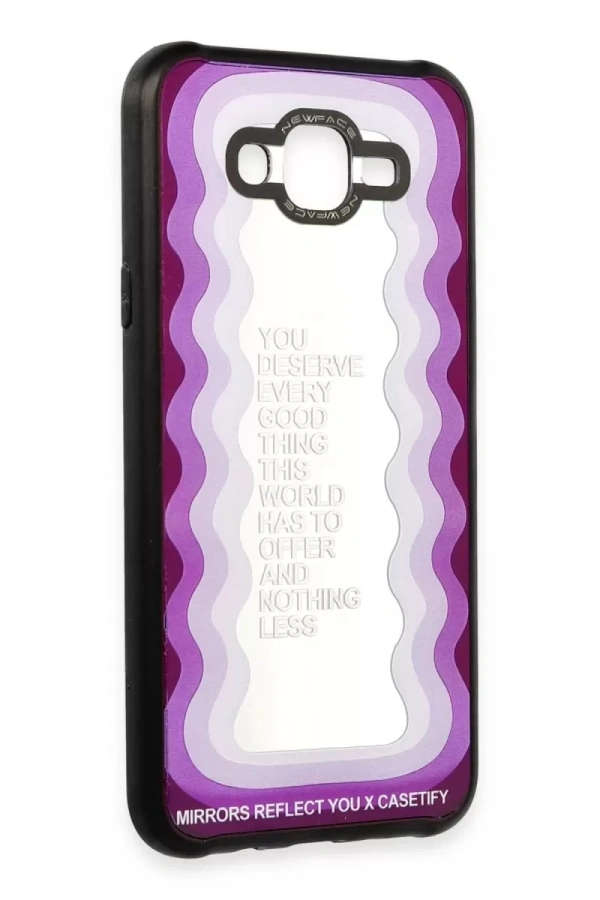 Samsung Galaxy J7 Kılıf Mirror Desenli Kapak - Mirror - 5