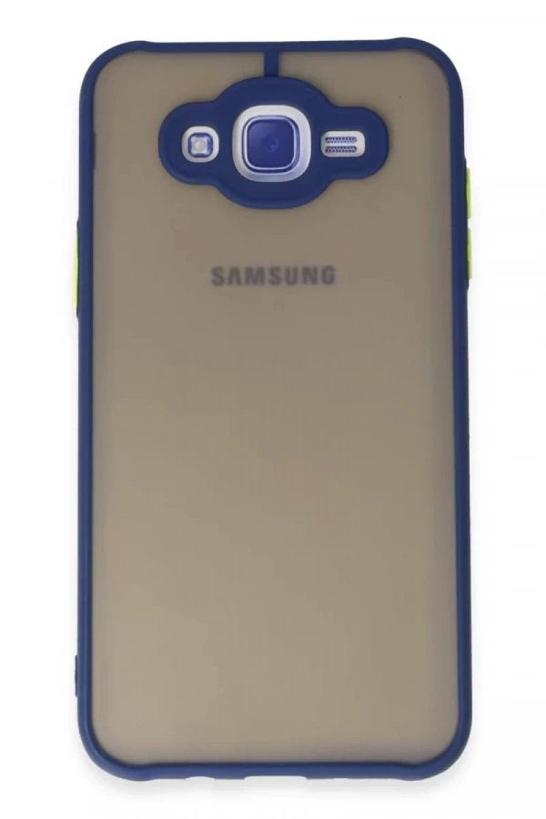 Samsung Galaxy J7 Kılıf Montreal Silikon Kapak - Lacivert