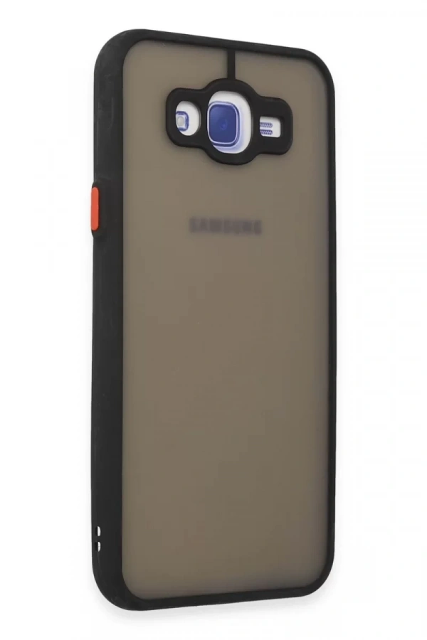 Samsung Galaxy J7 Kılıf Montreal Silikon Kapak - Siyah