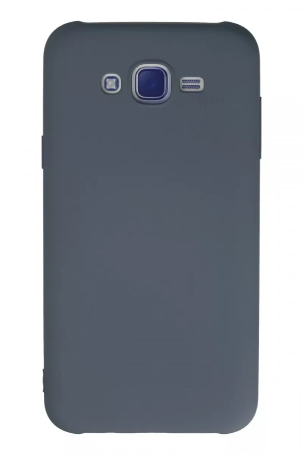 Samsung Galaxy J7 Kılıf Nano içi Kadife Silikon - Gri