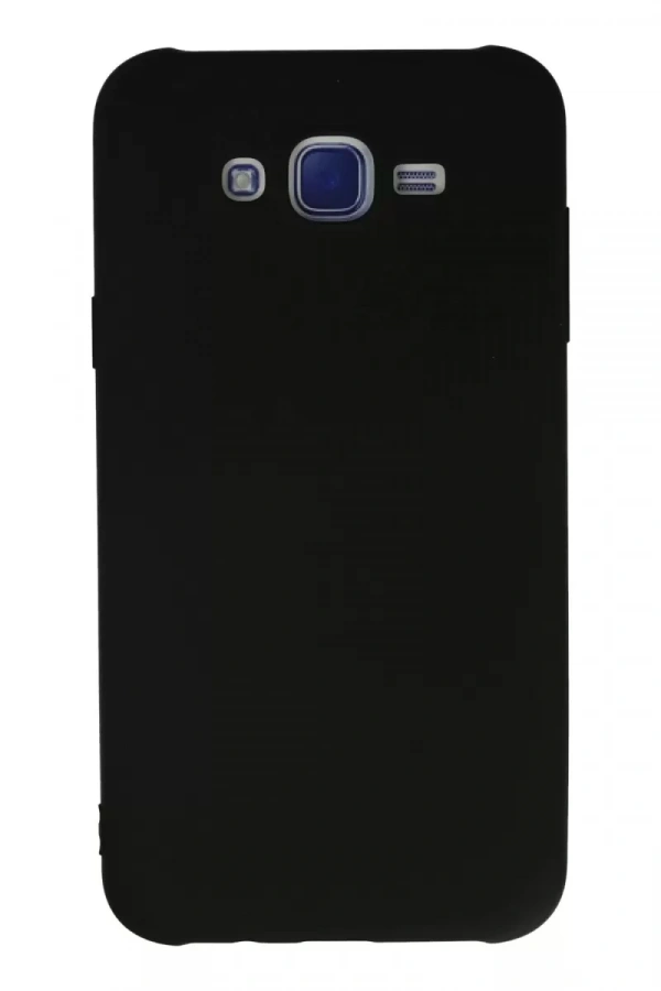 Samsung Galaxy J7 Kılıf Nano içi Kadife Silikon - Siyah