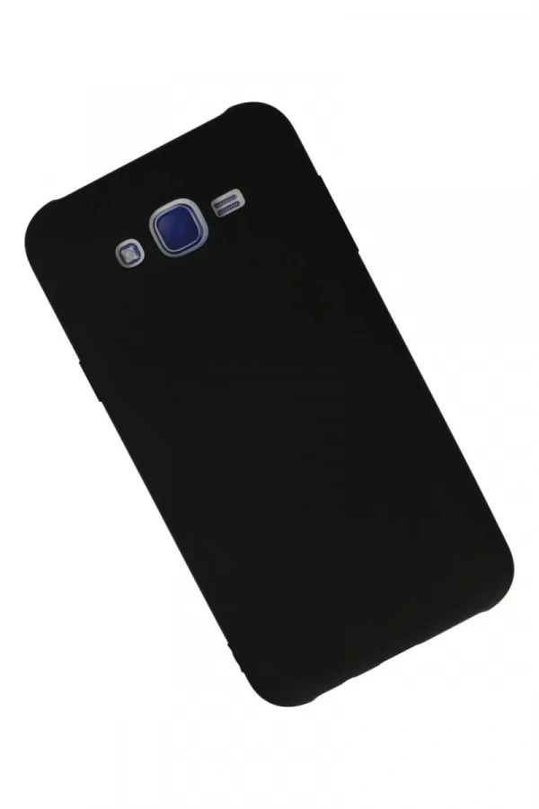 Samsung Galaxy J7 Kılıf Nano içi Kadife Silikon - Siyah