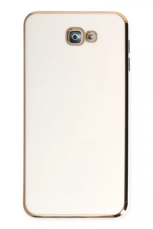 Samsung Galaxy J7 Prime Kılıf Volet Silikon - Beyaz