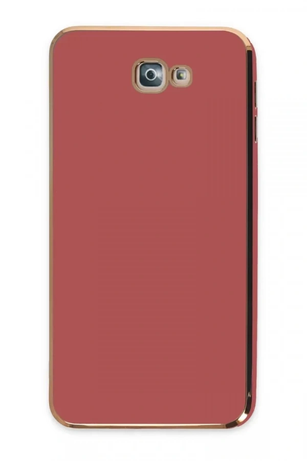 Samsung Galaxy J7 Prime Kılıf Volet Silikon - Kırmızı