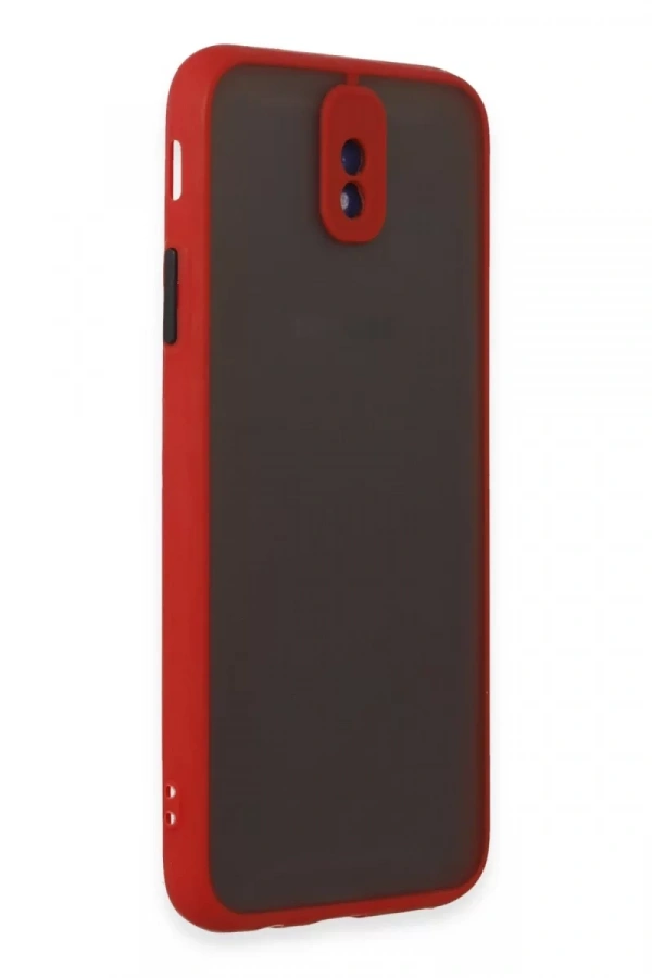 Samsung Galaxy J7 Pro / J730 Kılıf Montreal Silikon Kapak - Kırmızı