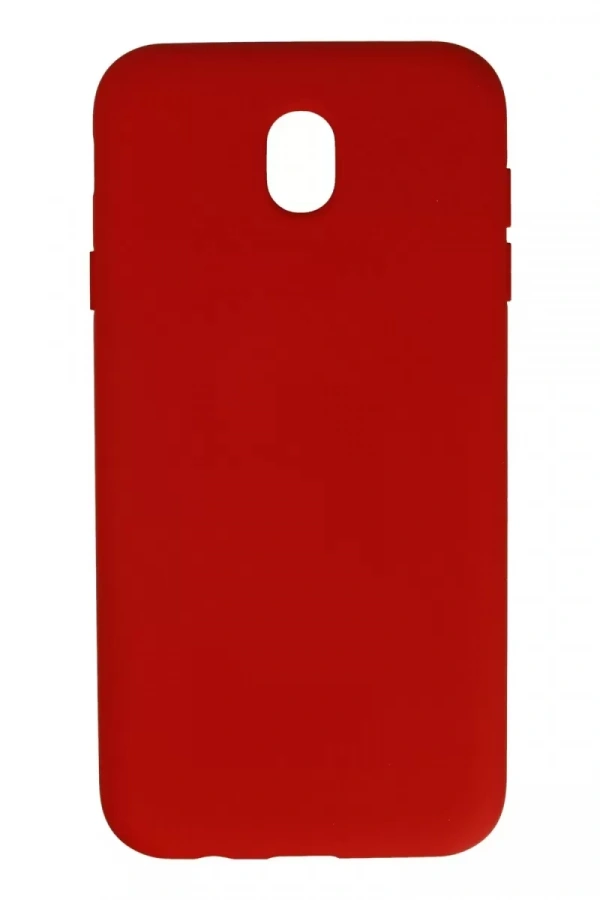 Samsung Galaxy J7 Pro / J730 Kılıf Nano içi Kadife Silikon - Kırmızı