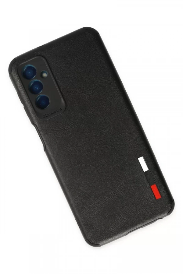 Samsung Galaxy M13 Kılıf Loop Deri Silikon - Siyah