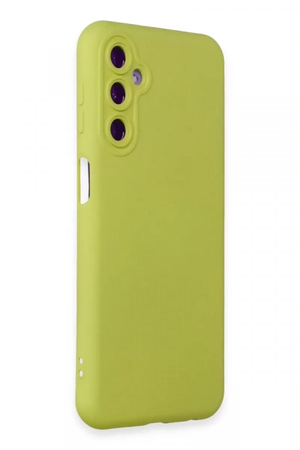Samsung Galaxy M14 5G Kılıf Nano içi Kadife Silikon - Sarı
