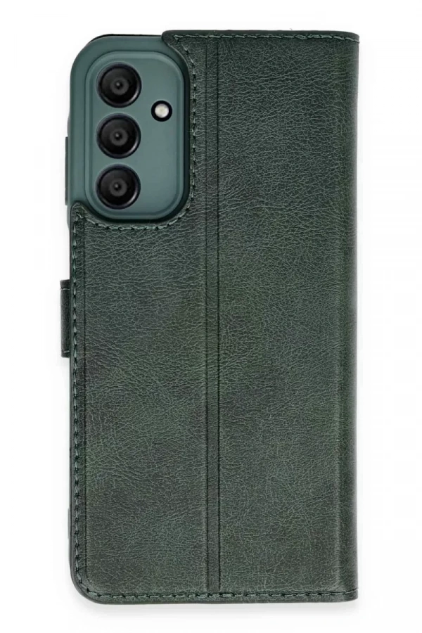 Samsung Galaxy M15 Kılıf Trend S Plus Kapaklı Kılıf - Yeşil