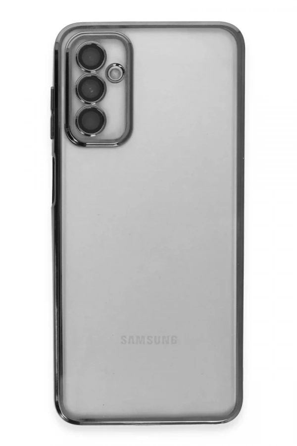 Samsung Galaxy M23 Kılıf Lensli Silikon - Siyah