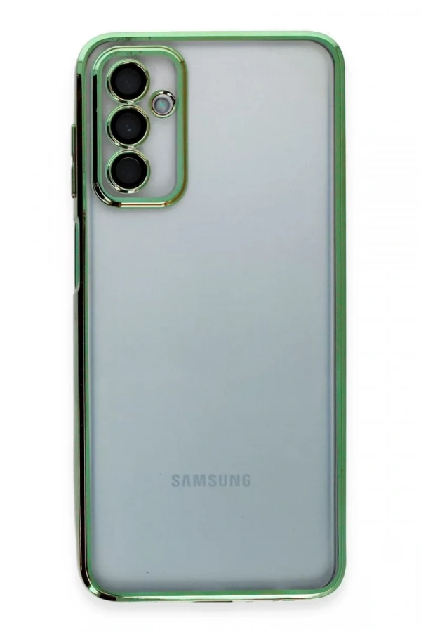 Samsung Galaxy M23 Kılıf Lensli Silikon - Yeşil