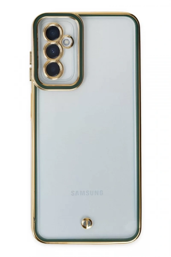 Samsung Galaxy M23 Kılıf Liva Lens Silikon - Yeşil