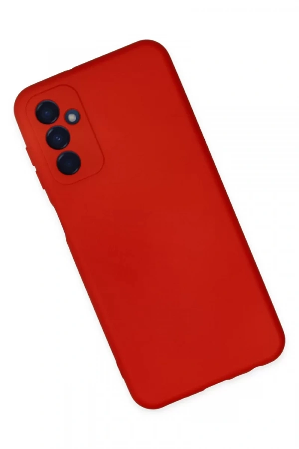 Samsung Galaxy M23 Kılıf Nano içi Kadife Silikon - Kırmızı