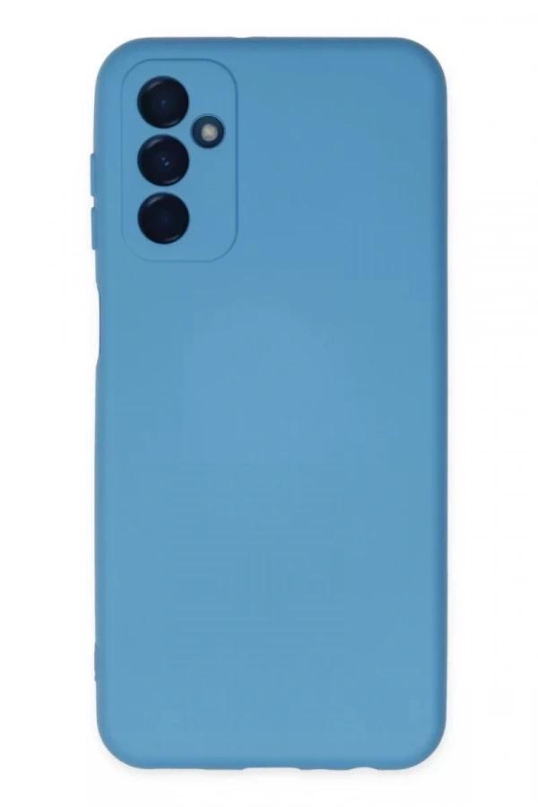 Samsung Galaxy M23 Kılıf Nano içi Kadife Silikon - Mavi