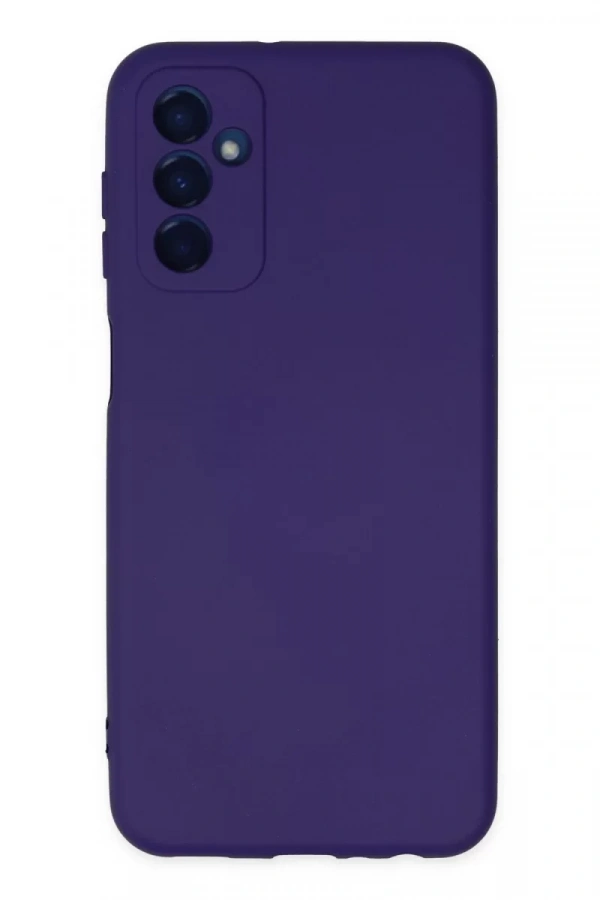 Samsung Galaxy M23 Kılıf Nano içi Kadife Silikon - Mor