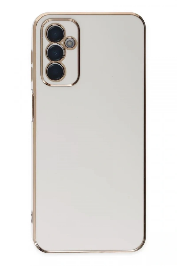 Samsung Galaxy M23 Kılıf Volet Silikon - Beyaz