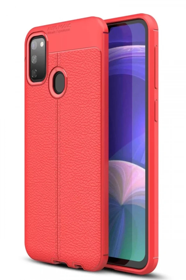 Samsung Galaxy M30S Kılıf Auto Focus Kapak - Kırmızı