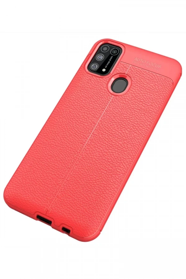Samsung Galaxy M31 Kılıf Auto Focus Kapak - Kırmızı