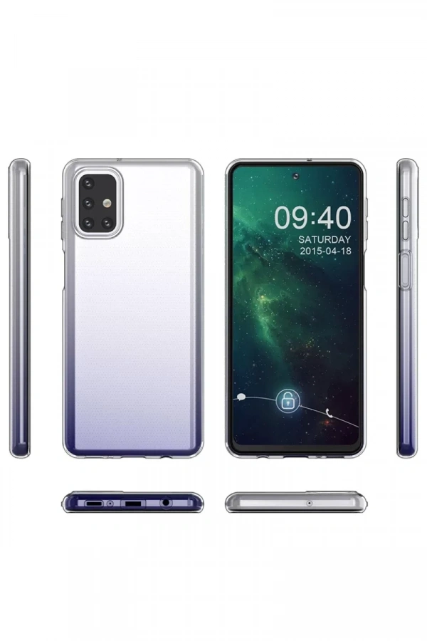 Samsung Galaxy M31S Kılıf Lüx Şeffaf Silikon