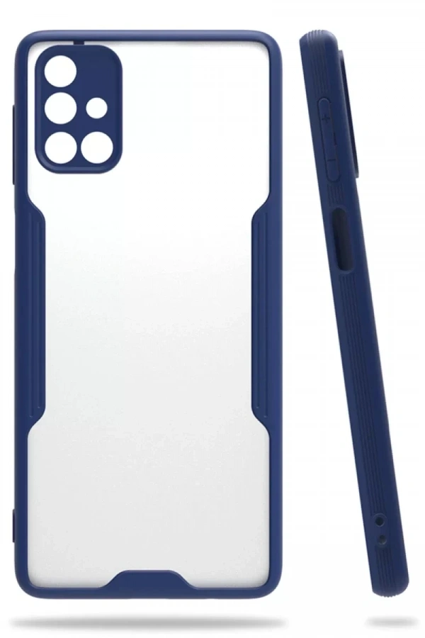 Samsung Galaxy M31S Kılıf Platin Silikon - Lacivert