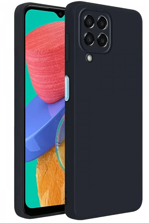 Samsung Galaxy M33 Kılıf First Silikon - Siyah