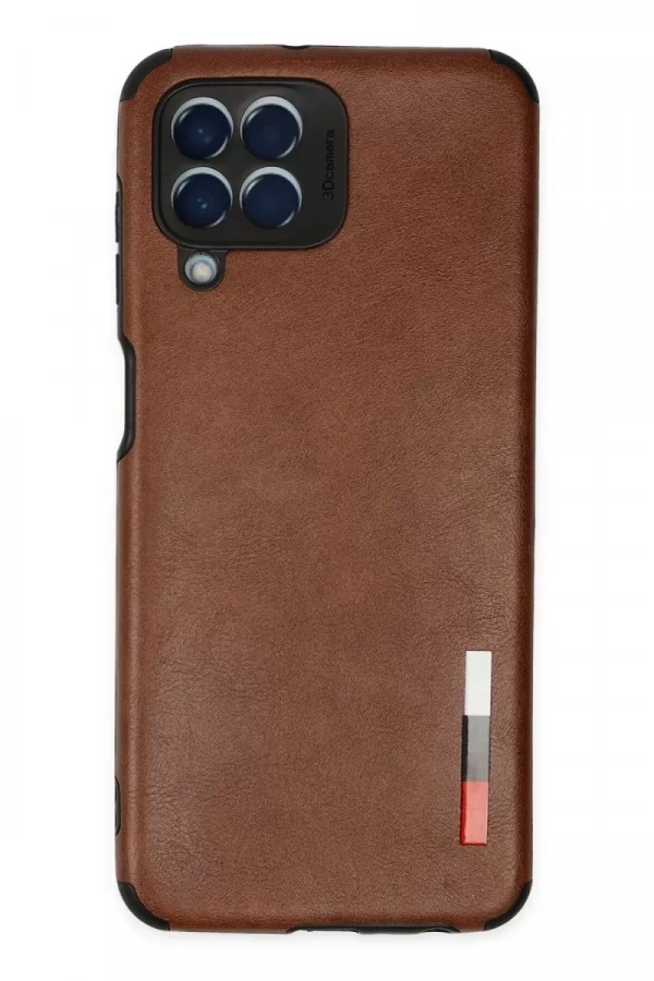 Samsung Galaxy M33 Kılıf Loop Deri Silikon - Kahverengi