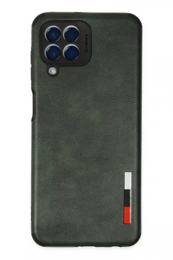 Samsung Galaxy M33 Kılıf Loop Deri Silikon - Yeşil
