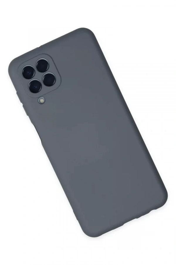 Samsung Galaxy M33 Kılıf Nano içi Kadife Silikon - Gri