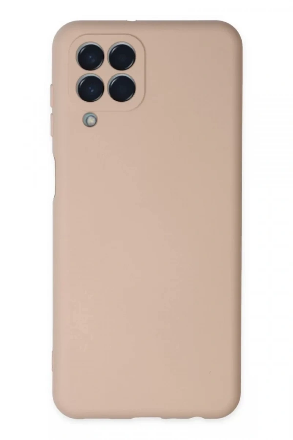 Samsung Galaxy M33 Kılıf Nano içi Kadife Silikon - Pudra