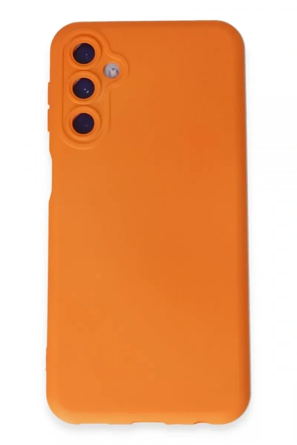 Samsung Galaxy M34 5G Kılıf Nano içi Kadife Silikon - Turuncu