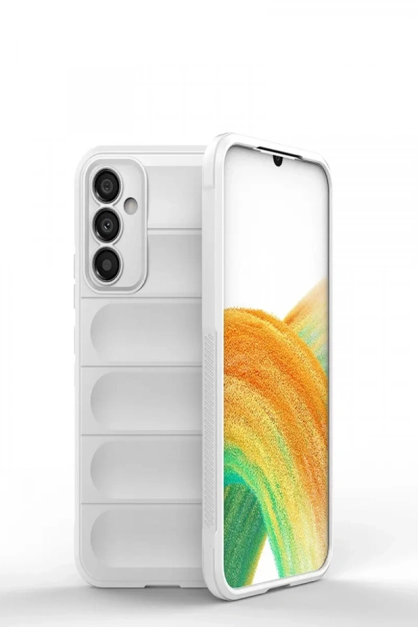 Samsung Galaxy M34 5G Kılıf Optimum Silikon - Krem
