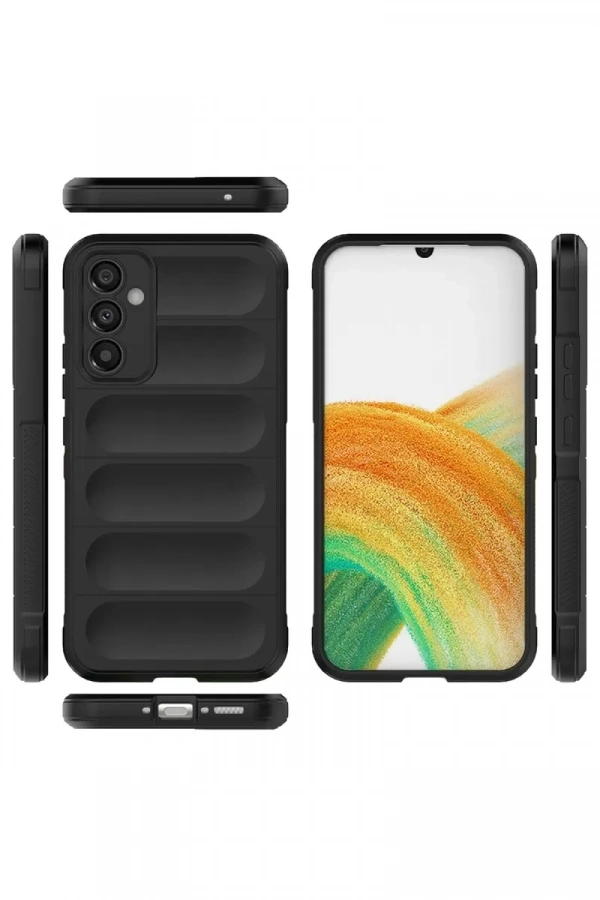 Samsung Galaxy M34 5G Kılıf Optimum Silikon - Siyah