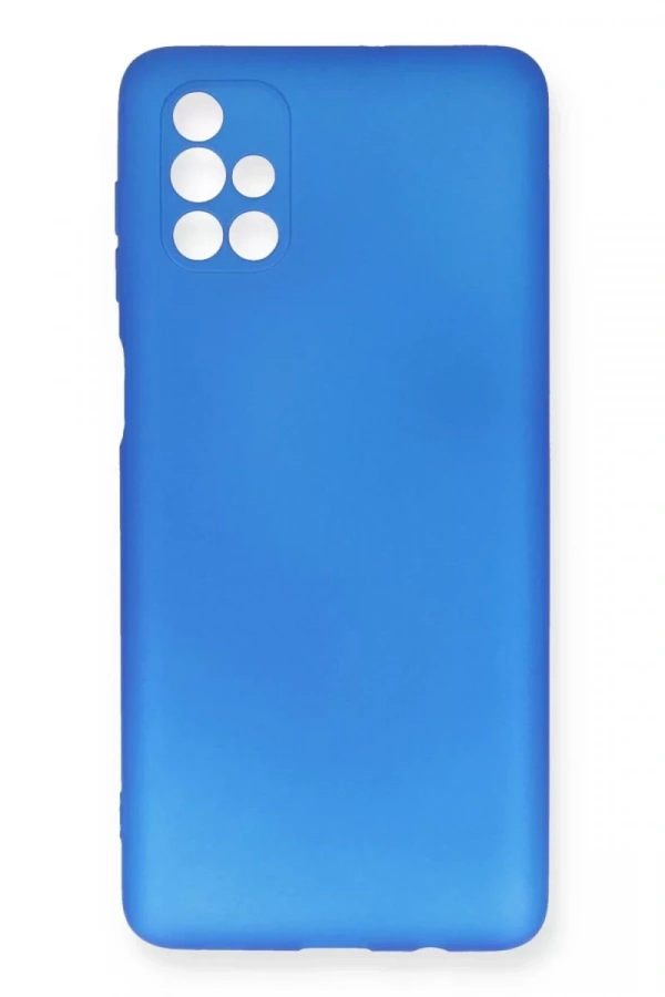 Samsung Galaxy M51 Kılıf First Silikon - Mavi