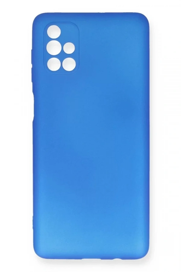 Samsung Galaxy M51 Kılıf First Silikon - Mavi
