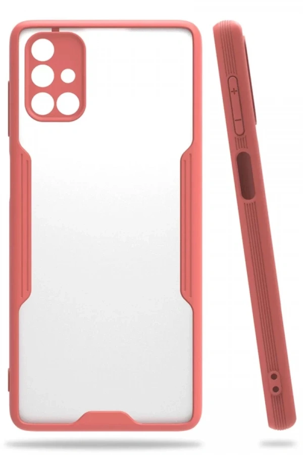 Samsung Galaxy M51 Kılıf Platin Silikon - Pembe