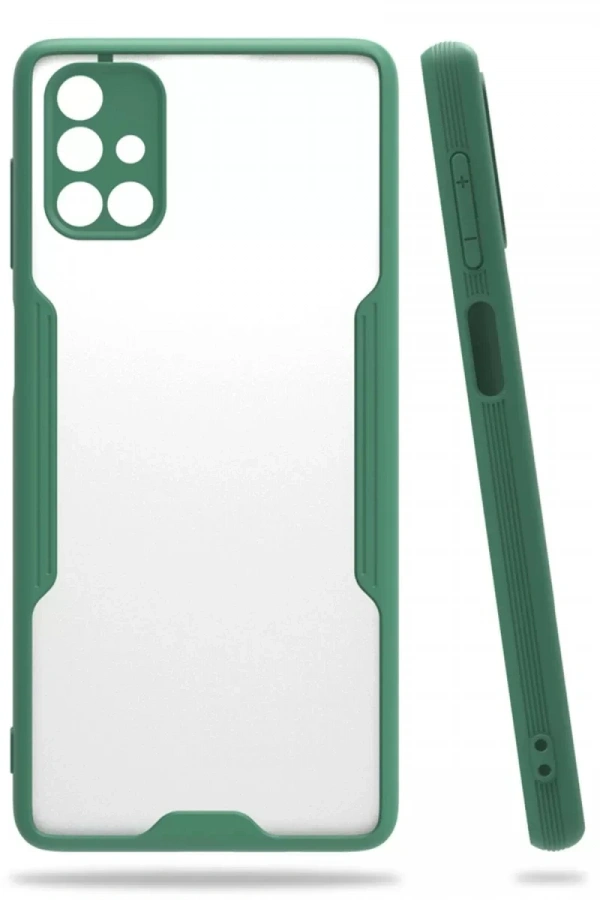 Samsung Galaxy M51 Kılıf Platin Silikon - Yeşil