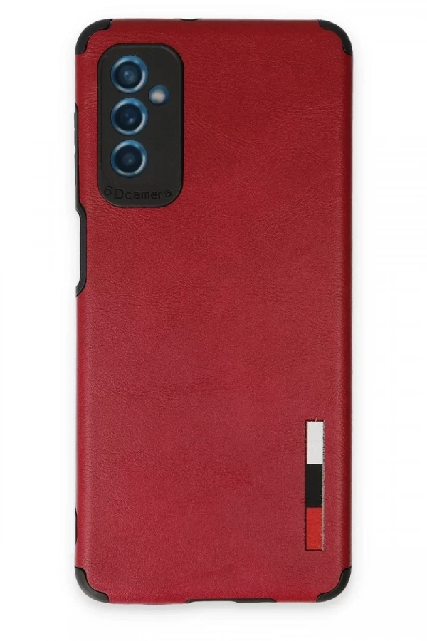 Samsung Galaxy M52 5G Kılıf Loop Deri Silikon - Kırmızı