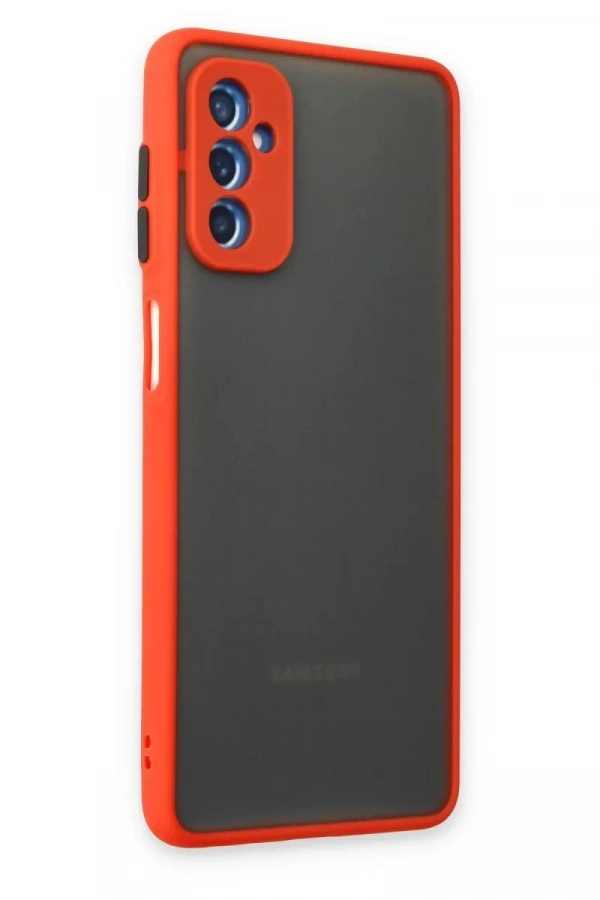 Samsung Galaxy M52 5G Kılıf Montreal Silikon Kapak - Kırmızı