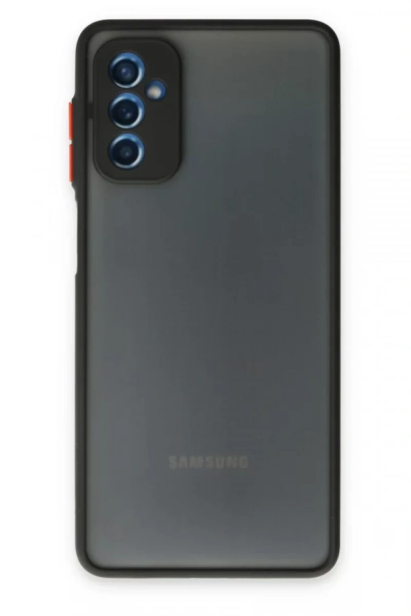 Samsung Galaxy M52 5G Kılıf Montreal Silikon Kapak - Siyah